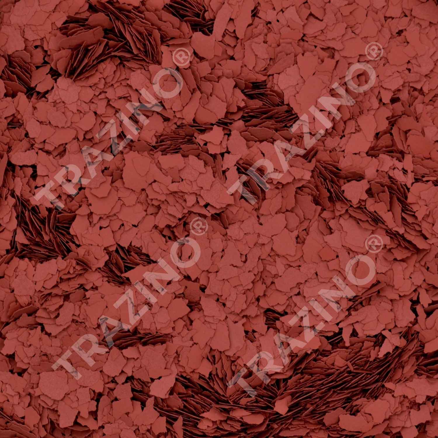 Trazino® Farbchips in Englischrot zum Einstreuen für Beschichtungen Trazino® Farbchips in Englischrot zum Einstreuen für Beschichtungen